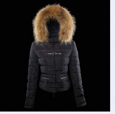 doudoune femme capuche fourrure pas cher